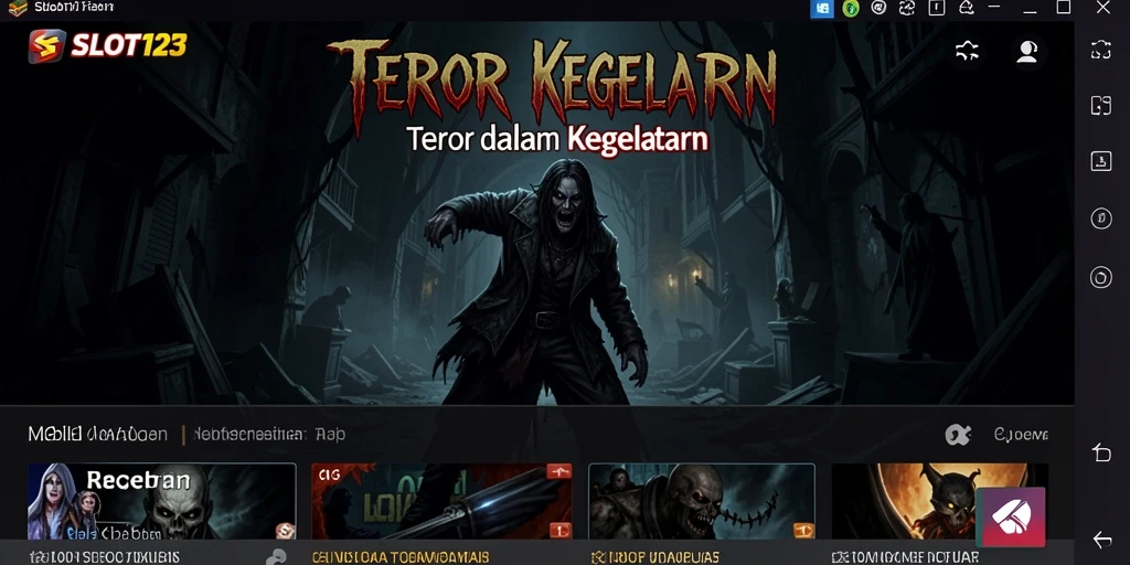 Screenshot menunjukkan gameplay menakutkan di dalam dunia Horror.