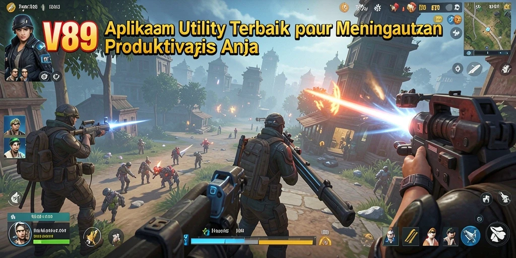 Tampilan antarmuka V89 yang menarik dan fungsional.