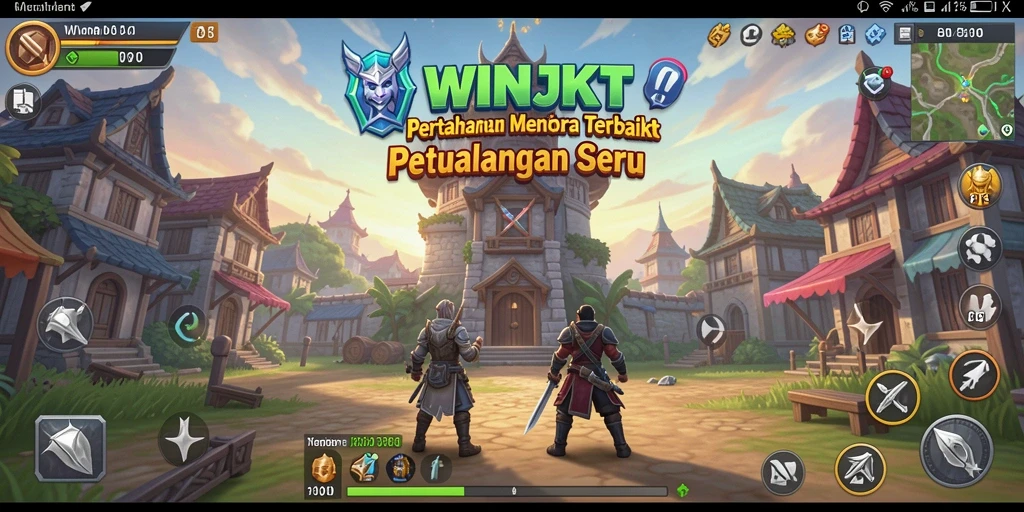 Tangkapan layar dari gameplay Tower Defense yang menegangkan.